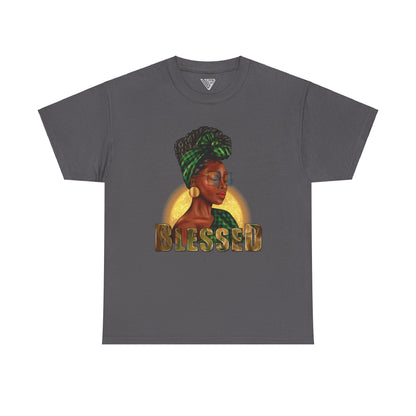 Blessed Afro Woman Heavy Cotton Tee