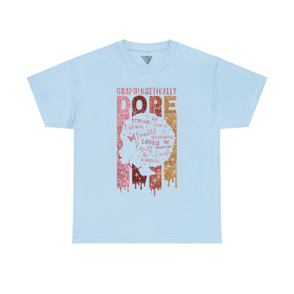 UrbanJ Dope Afro Glitter Heavy Cotton Tee