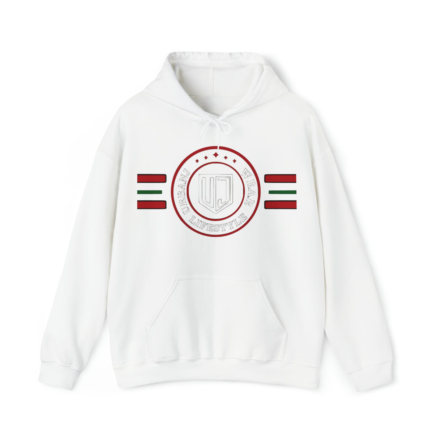 UrbanJ Wear Logo Stripe Heavy Blend Hoodie