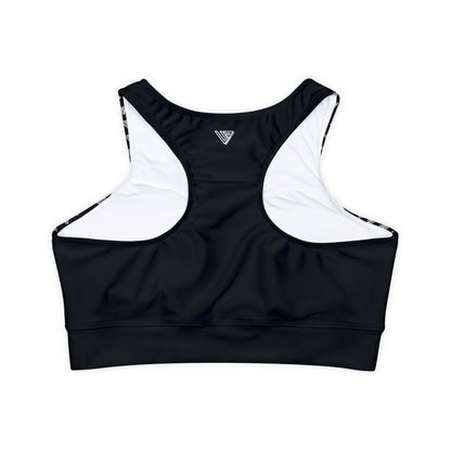 Savage Fully Lined, Padded Black Sports Bra