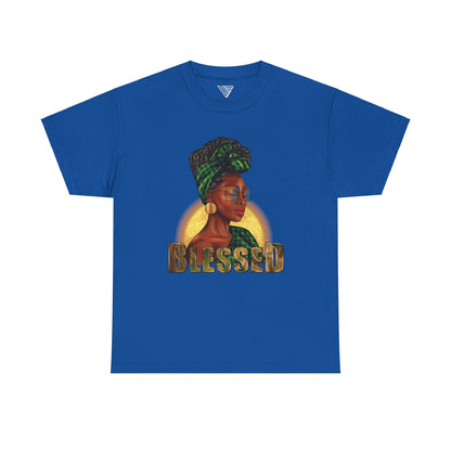 Blessed Afro Woman Heavy Cotton Tee