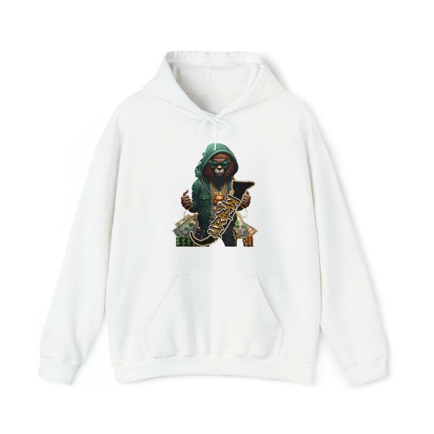 UrbanJ Wear Lion Heavy Blend Hoodie