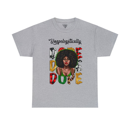 Unapologetically Dope Afro Woman Heavy Cotton Tee