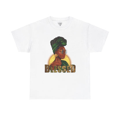 Blessed Afro Woman Heavy Cotton Tee