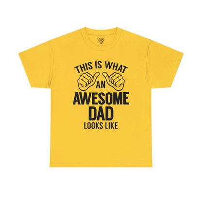 UrbanJ Awesome Dad Heavy Cotton Tee