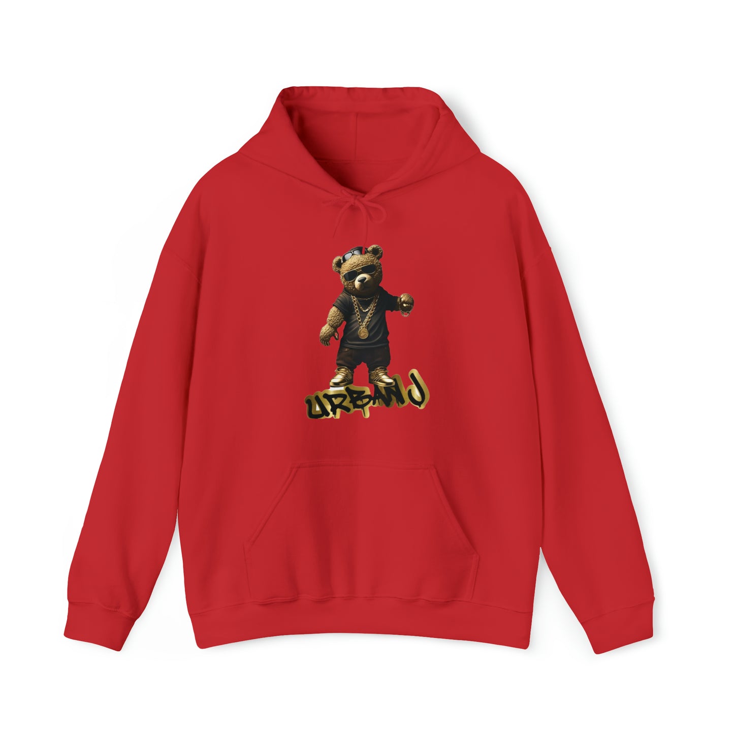 UrbanJ Wear Bear Heavy Blend Hoodie