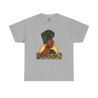 Blessed Afro Woman Heavy Cotton Tee