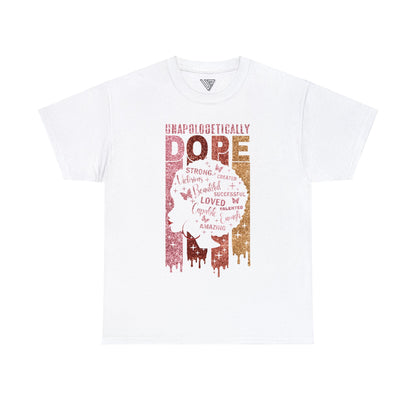 UrbanJ Dope Afro Glitter Heavy Cotton Tee