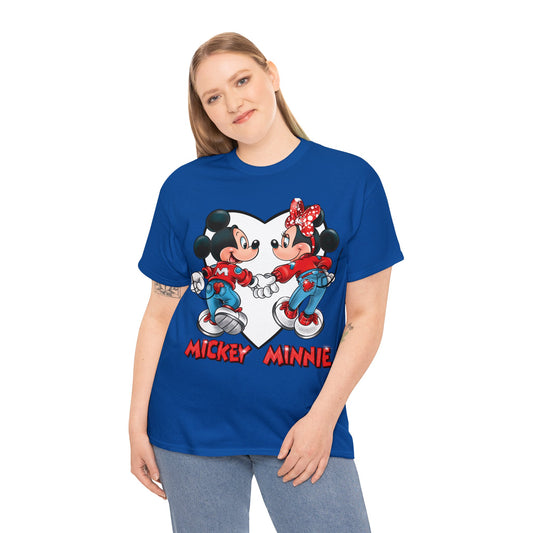 UrbanJ Mickey and Minnie Heavy Cotton Tee