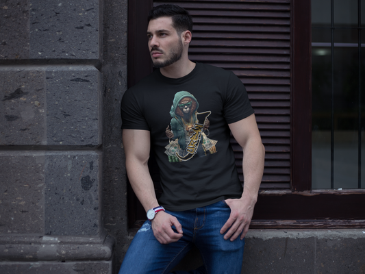 UrbanJ Lion Men's Heavy Cotton Tee