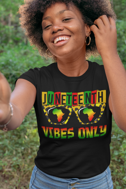 UrbanJ Juneteenth Vibes Only Heavy Cotton Tee