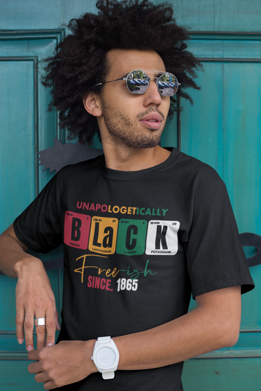 UrbanJ Juneteenth Black Free-ish Heavy Cotton Tee